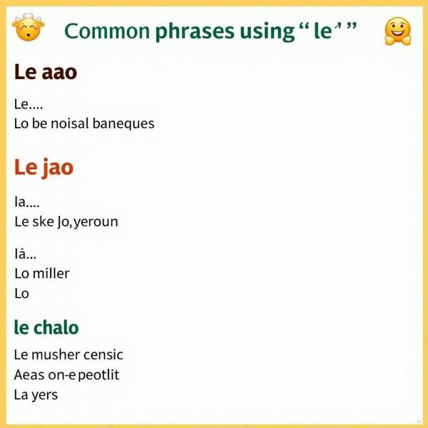 Common Phrases with "Le" in Hindi