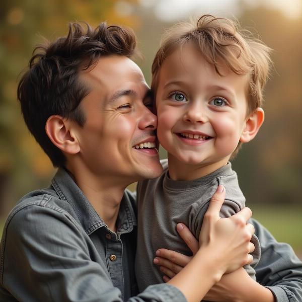 Family resemblance between father and son