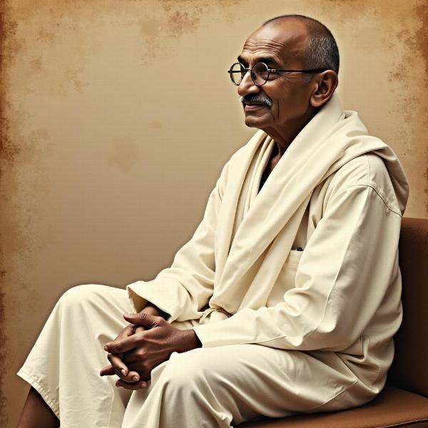 Mahatma Gandhi practicing silence as a form of strength