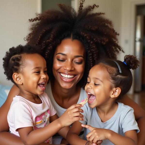 Maternal Aunt with Children