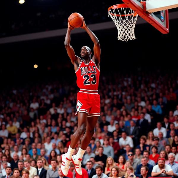 Michael Jordan Playing Basketball