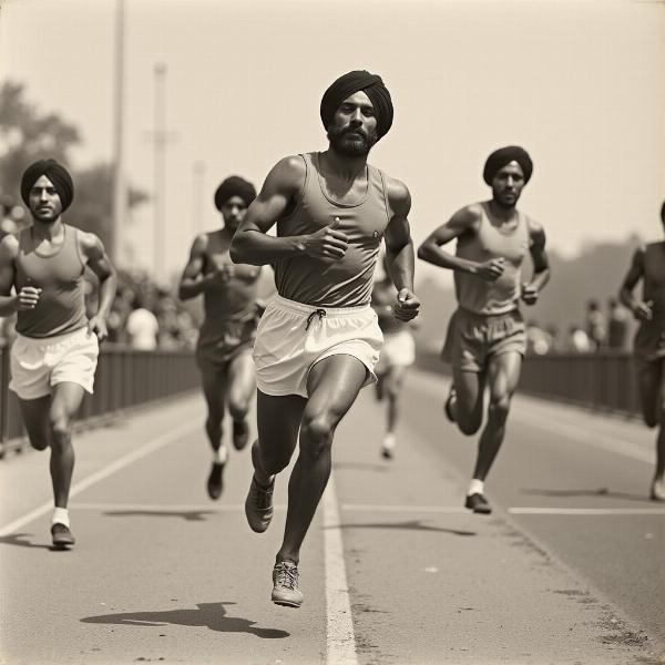 Milkha Singh Sprinting