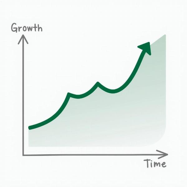 Moderate Business Growth Chart