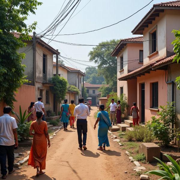 Modern Indian Neighborhood