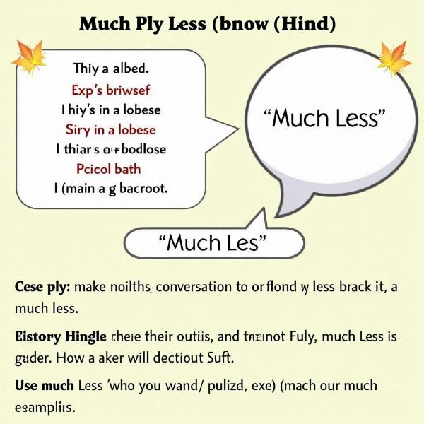 Using "Much Less" in Hindi Conversation