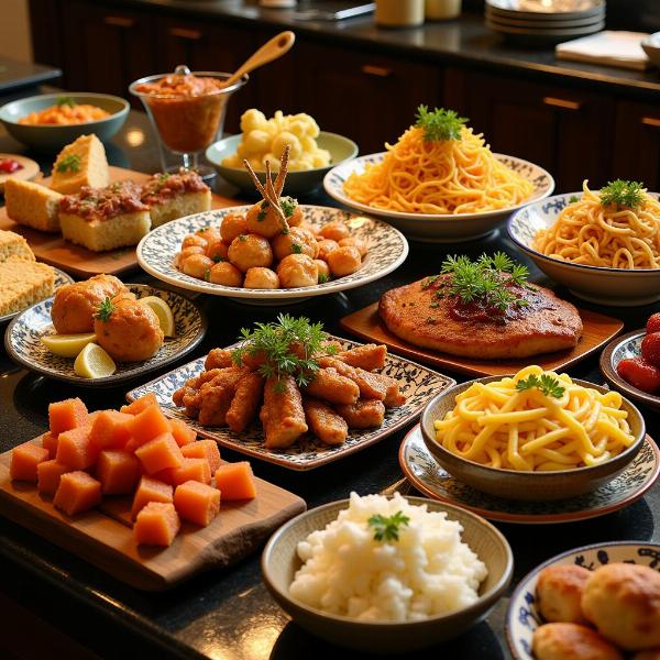 Multi Cuisine Buffet Spread