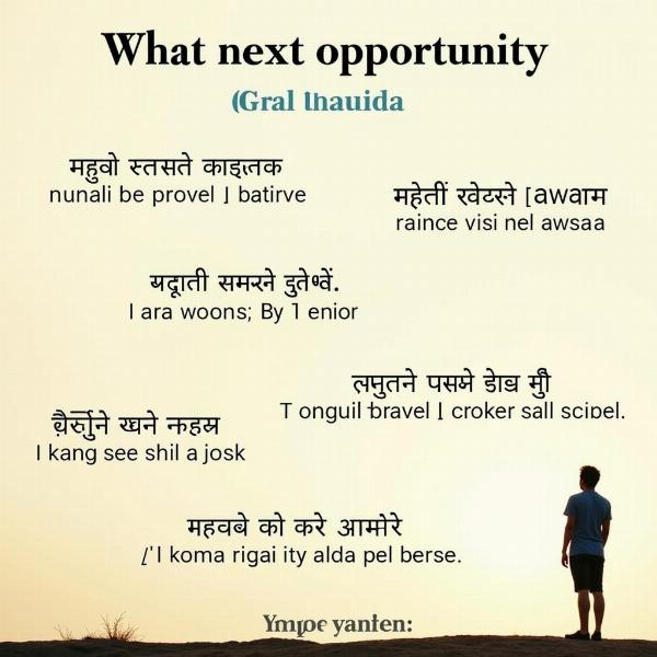 Hindi Translations for Next Opportunity