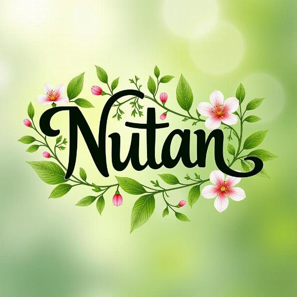 Visual Representation of Nutan Name Meaning