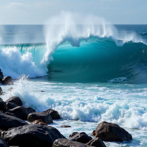 Ocean Waves Depicting Lahari Meaning