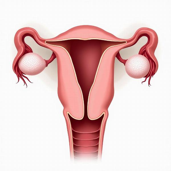 Ovarian Cyst Illustration