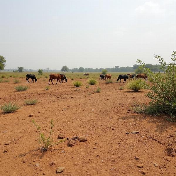 Overgrazed Land in India