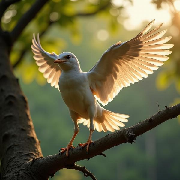 Birds taking flight