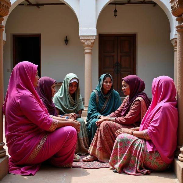 Pardanashin women in India