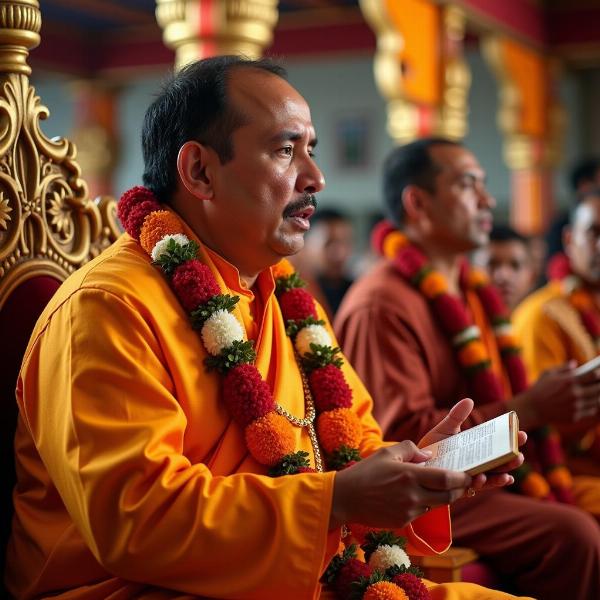 Priest Reciting Mantras