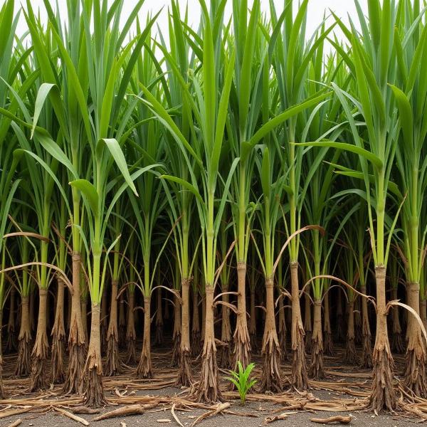 Ratoon sugarcane regrowth