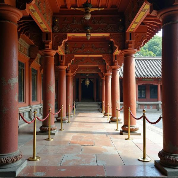 Restricted Area in a Temple in India