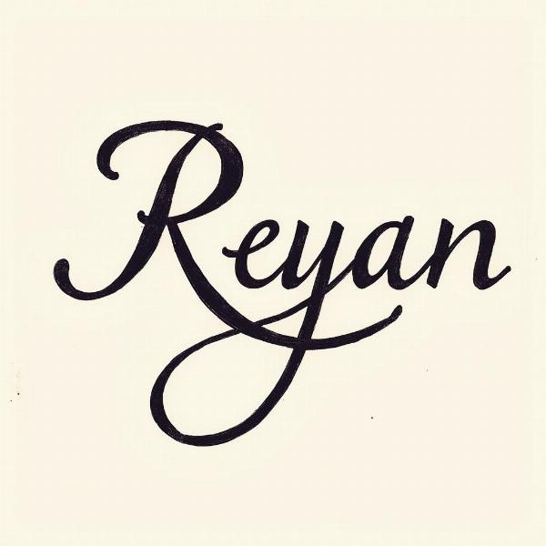 Reyan in Calligraphy: Artistic Expression