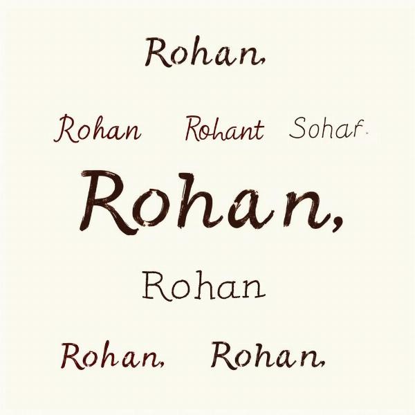 Rohan Name Calligraphy