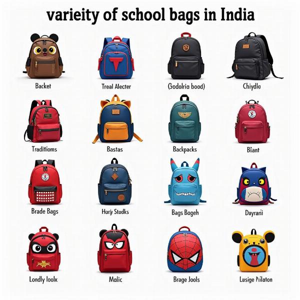 Different School Bag Styles in India