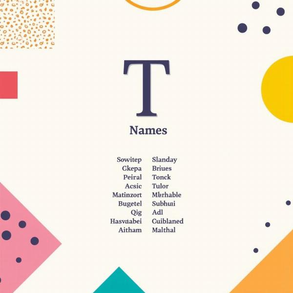 Modern and Unique Indian Baby Girl Names Starting with T