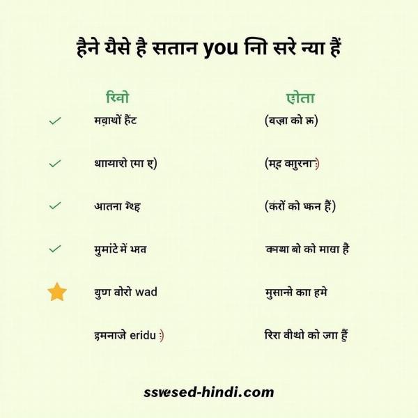 Similar Sounding Hindi Words