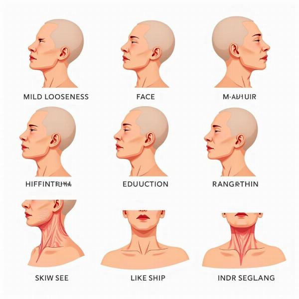 Illustration of Skin Sagging