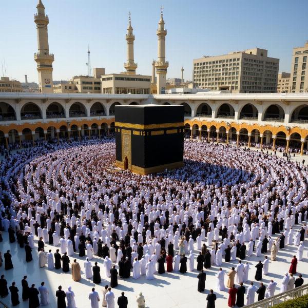 Pilgrims performing Umra in Mecca