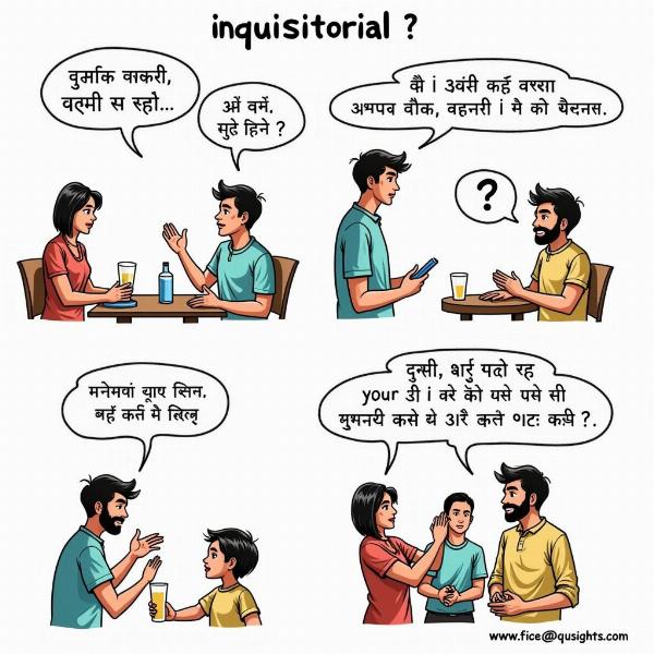 Using "Inquisitorial" in Hindi Conversation