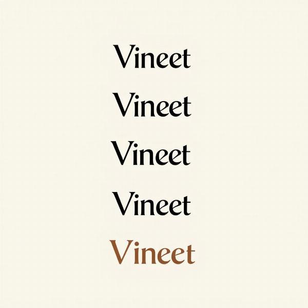 Vineet Name Variations