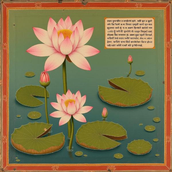 Water Lily in Indian Art and Literature