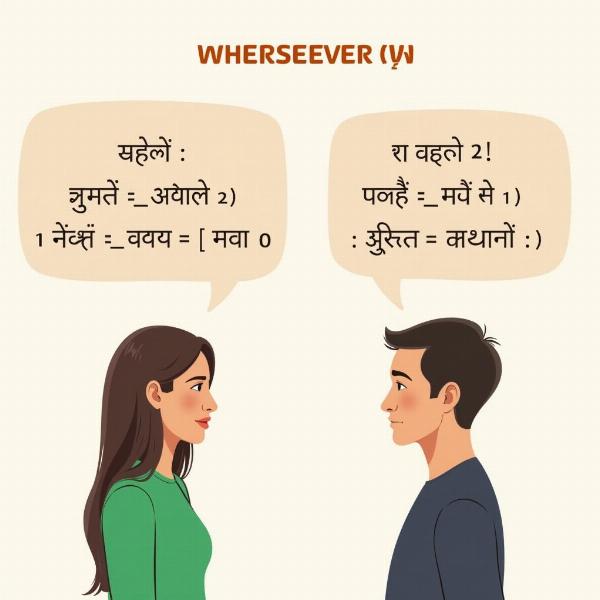 Illustrating Wheresoever in Hindi Conversation