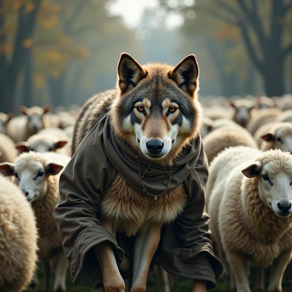 Wolf in Sheep's Clothing Depiction