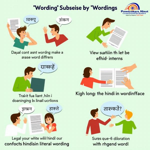 Examples of Wording in Hindi